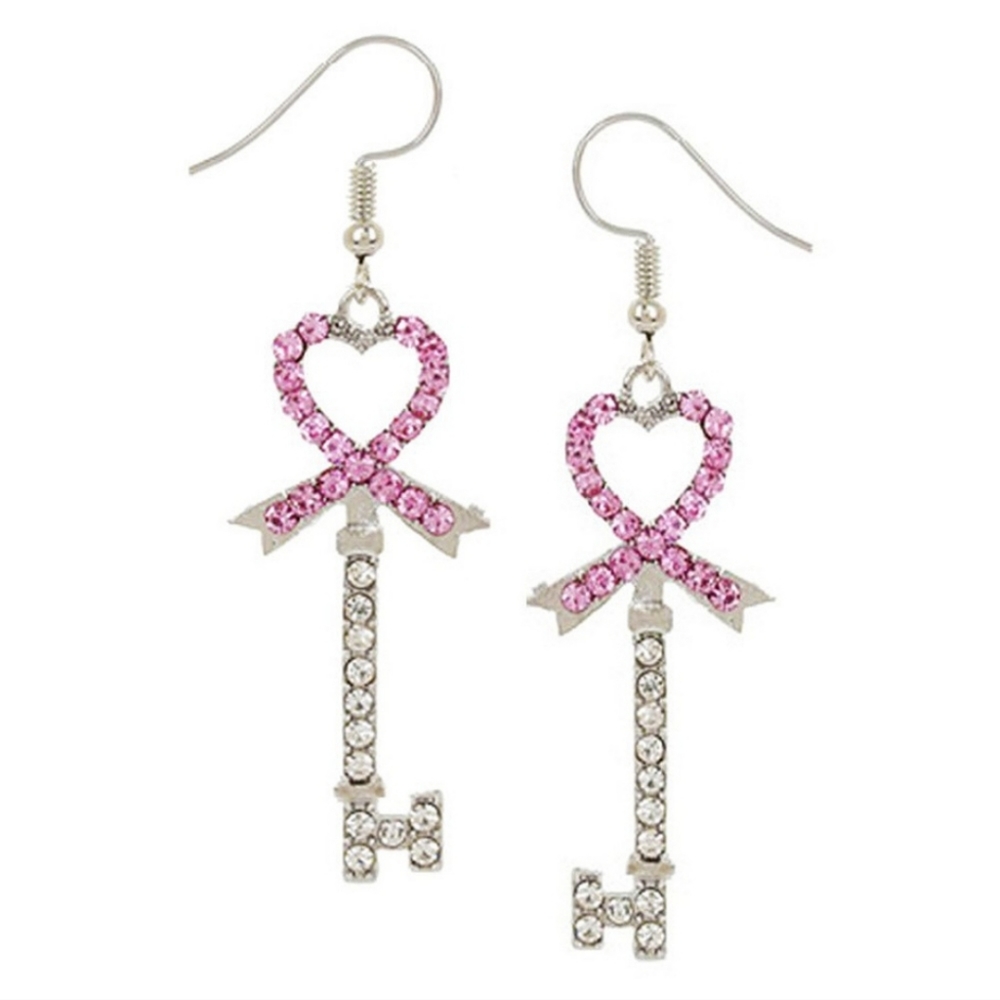 Pink Ribbon earrings
